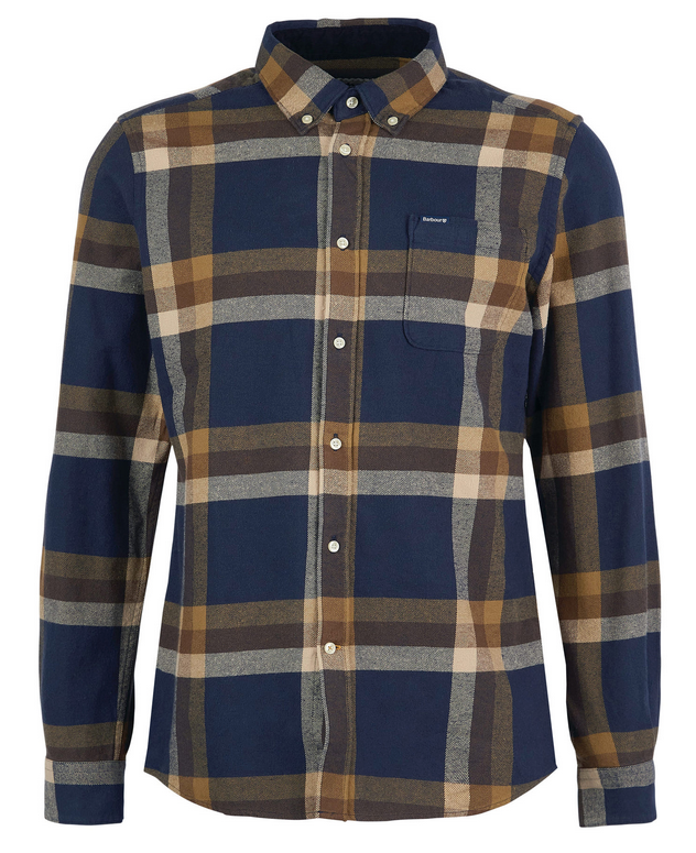 Skjorte - Folley Tailored Checked Shirt Brown