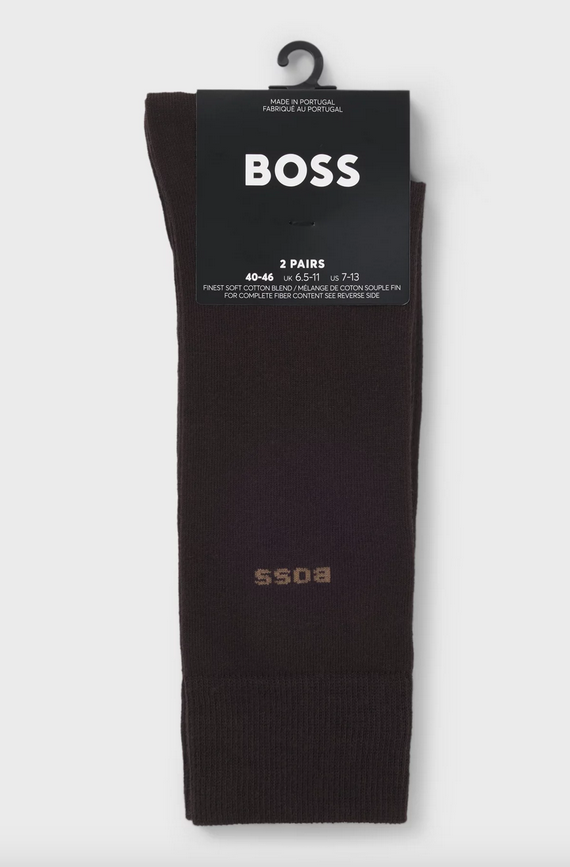 Two-pack socks Dark Brown