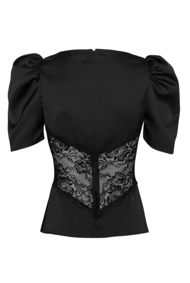 Topp - Francis Lace Top Black