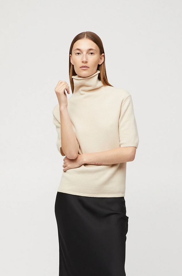 Genser - Margot Turtleneck Tee Buttermilk