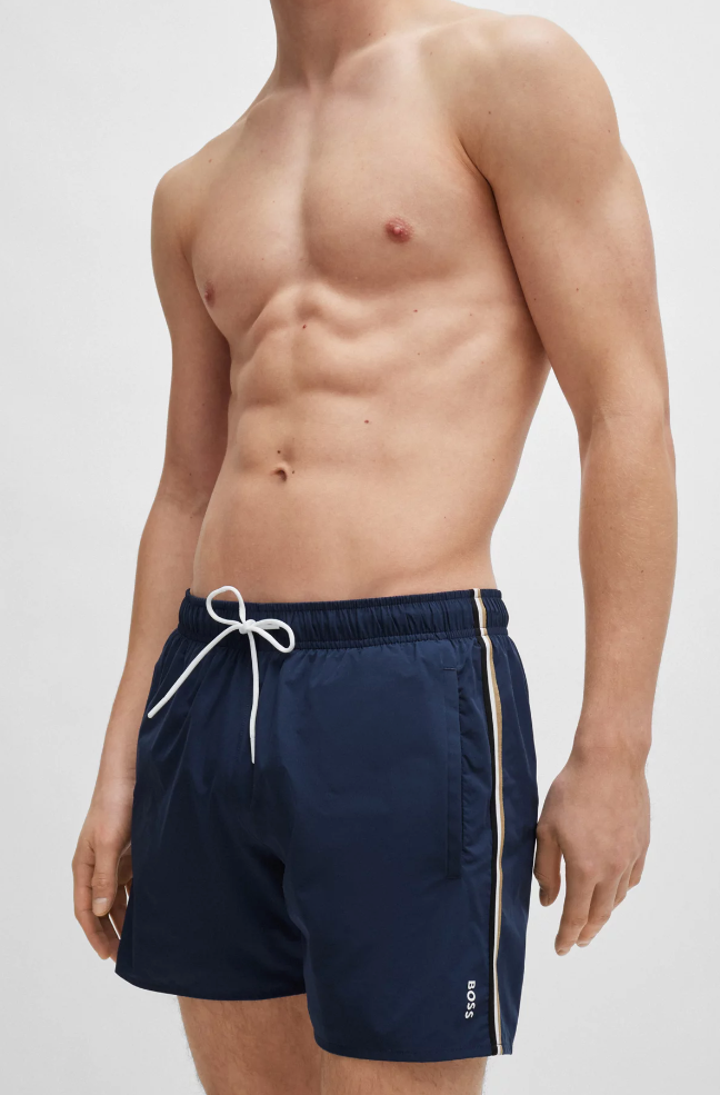 Badeshorts - Iconic Swim Shorts With Signature Stripe