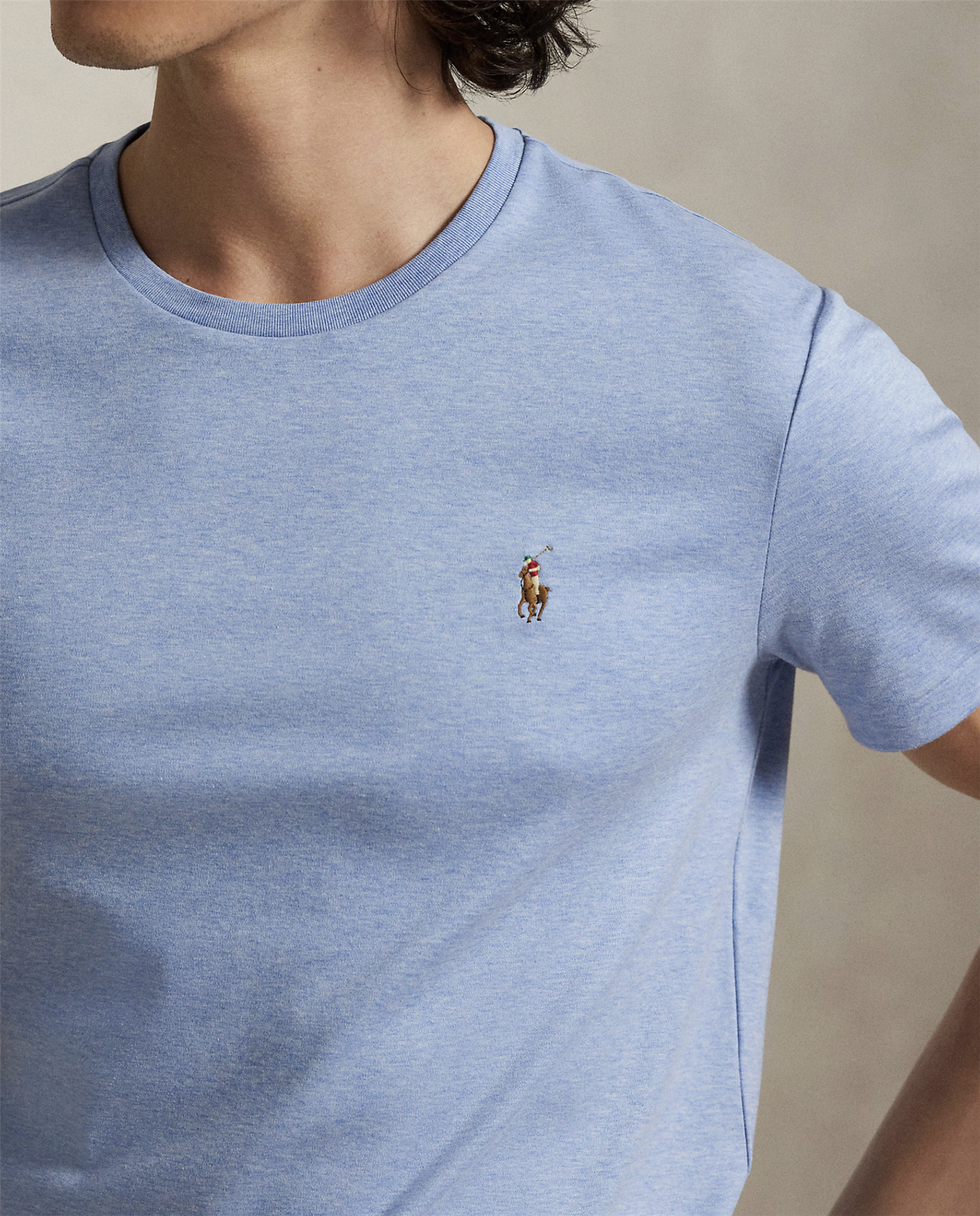 T-skjorte - Custom Slim Fit Soft Cotton T-Shirt Isle Heather