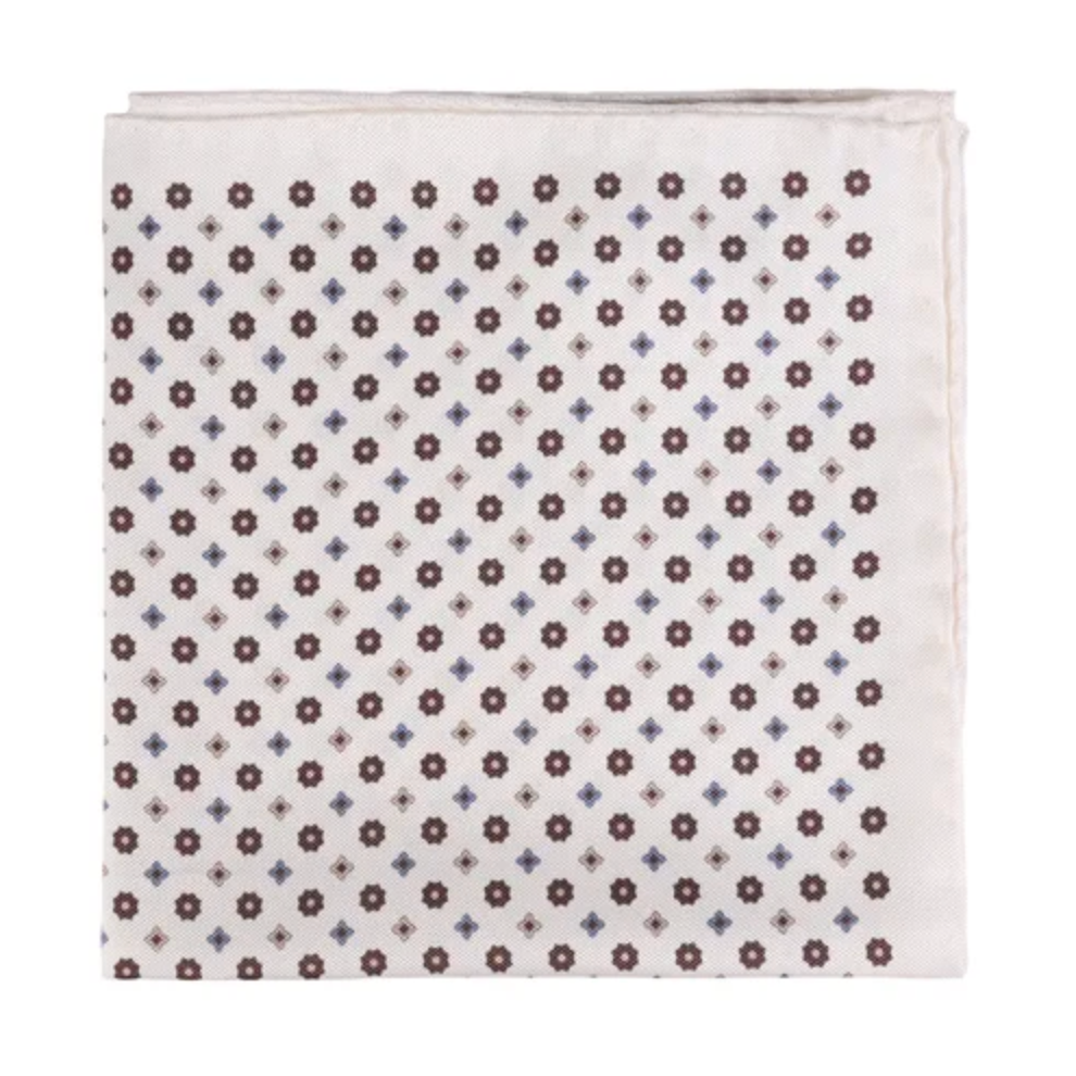 Tørkle - White Flower Oxford