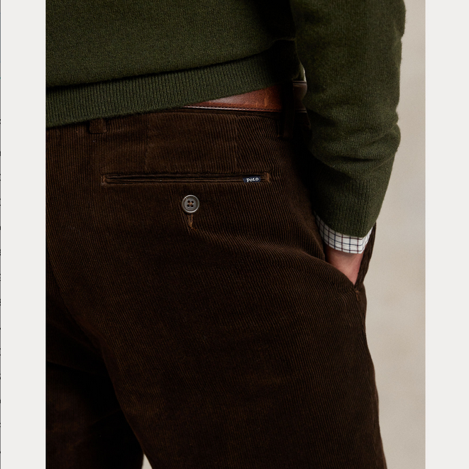 Kordbukse - Andover Slim Fit Stretch Corduroy Pant Cooper Brown