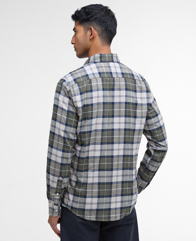 Skjorte - Fortrose Tailored Tartan Shirt Forest Mist