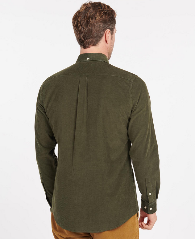 Skjorte - Ramsey Tailored Cord Shirt Olive
