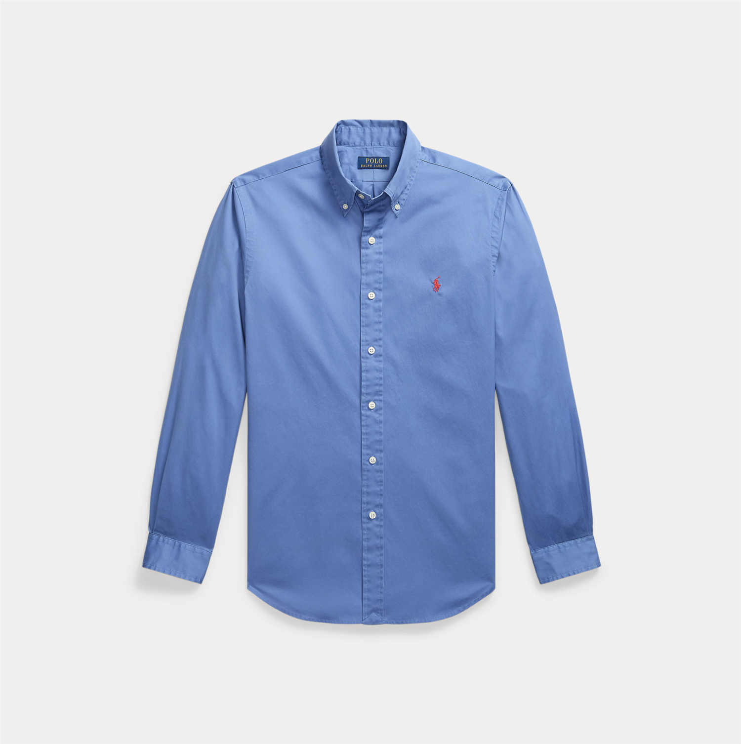 Skjorte - Custom Fit Featherweight Twill Shirt Nimes Blue