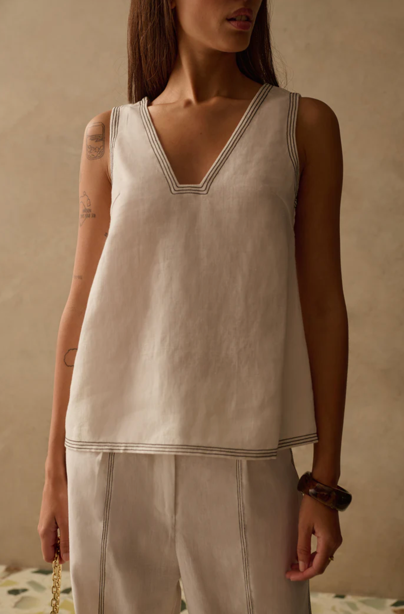 Topp - The Winona Top Ivory