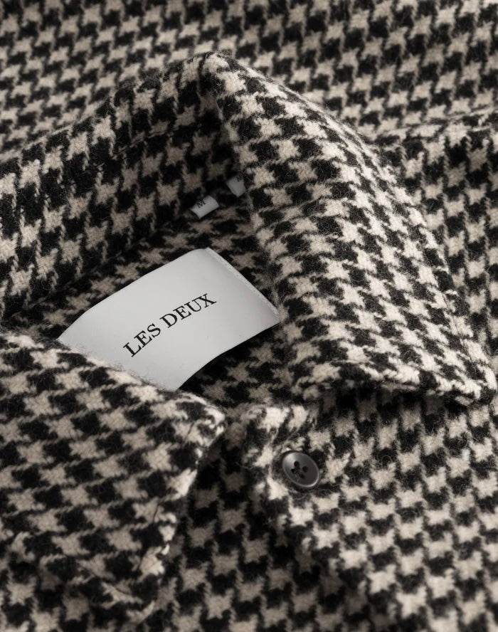 Overshirt - Milian Houndstooth Overshirt Light Desert