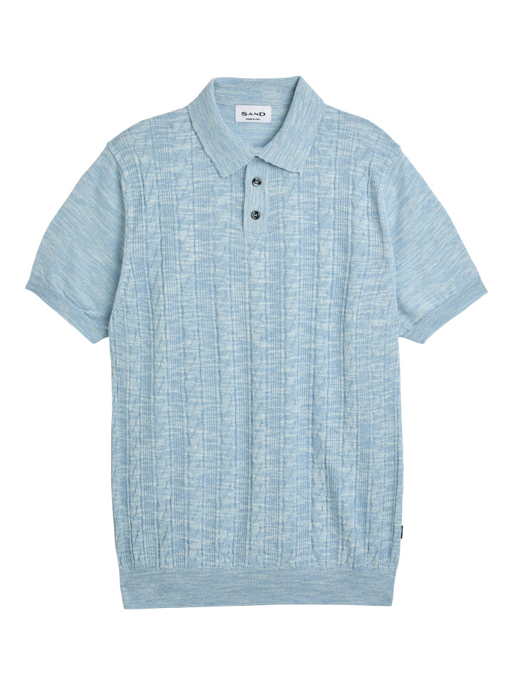 Pique - Retro Polo Light Blue