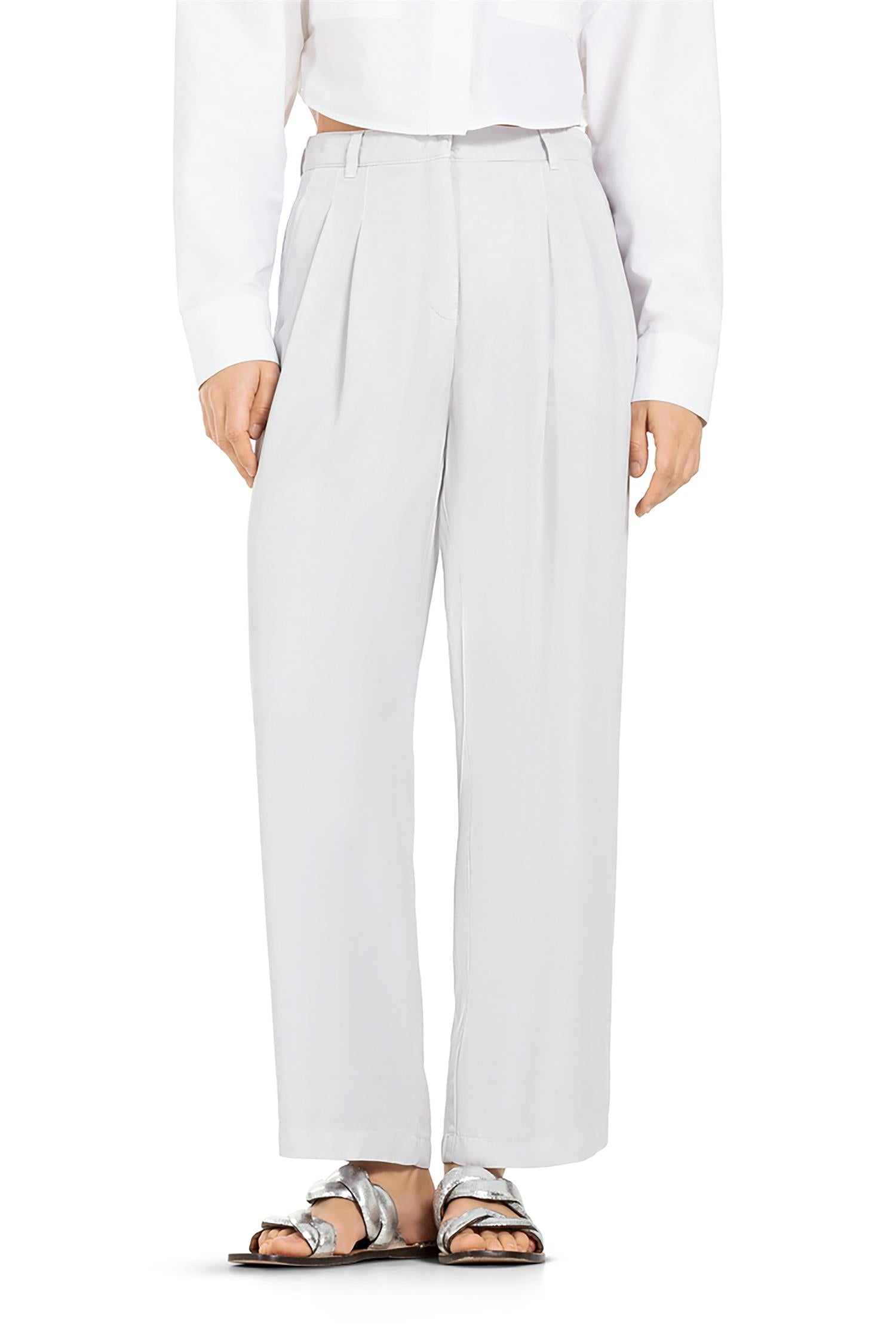 Bukse - Emilie Cropped Silver Sky