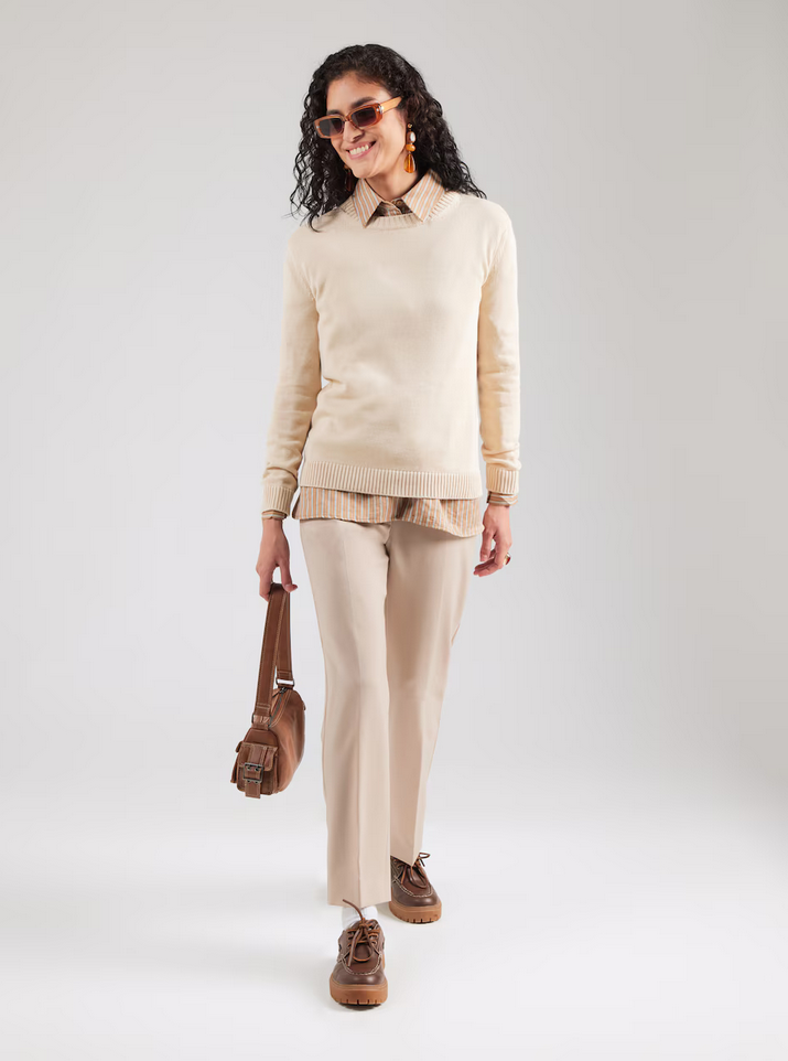 Genser - Gaia Roundneck Sweater Ivory