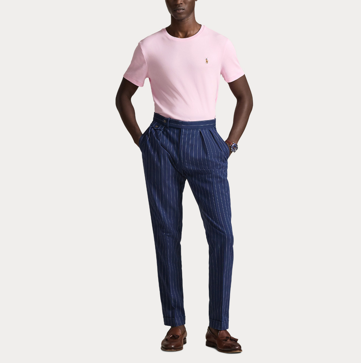 T-skjorte - Custom Slim Fit Soft Cotton T-Shirt Carmel Pink