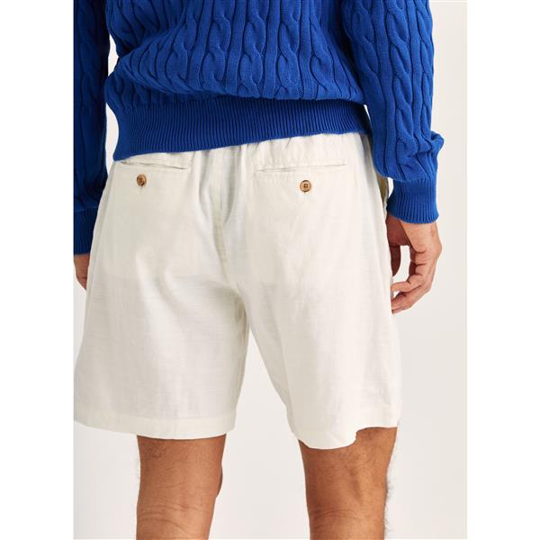 Shorts - Fenix Linen Shorts Off White