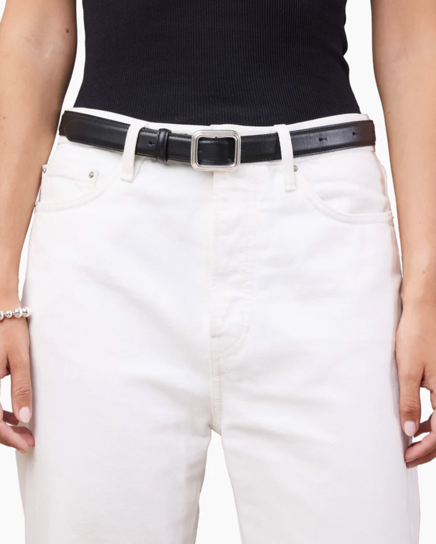 Belte - The Georgia Wide Belt Solid Black