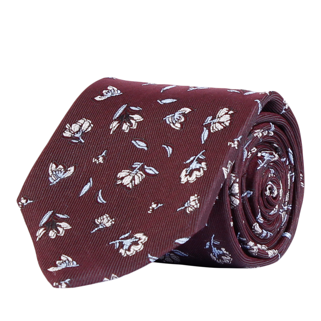 Slips - Classic Tie Flower Mélange 315 Bordeaux Melange