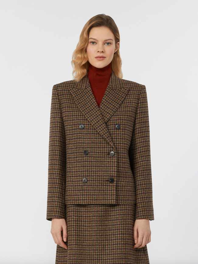 Blazer - Gerusia Wool Blazer Wine Colored