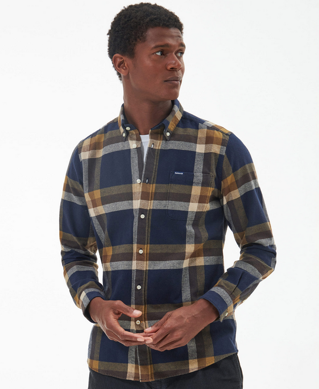 Skjorte - Folley Tailored Checked Shirt Brown