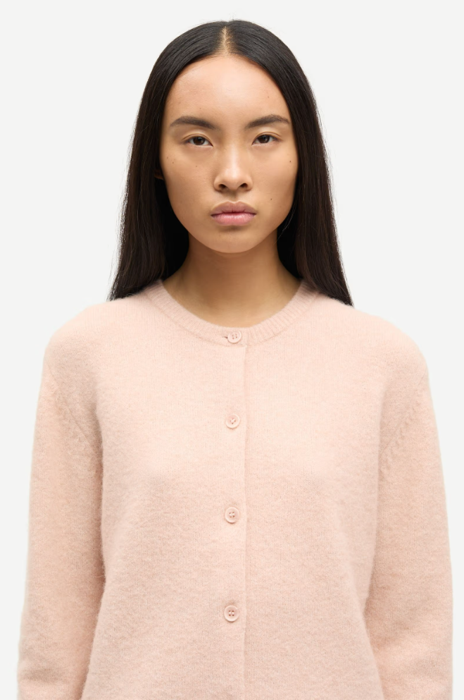 Cardigan - Nor Short Cardigan Cameo Rose