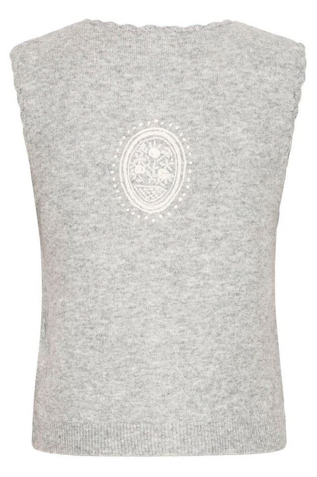 Vest - Irlovey Vest Top Medium Grey Melange