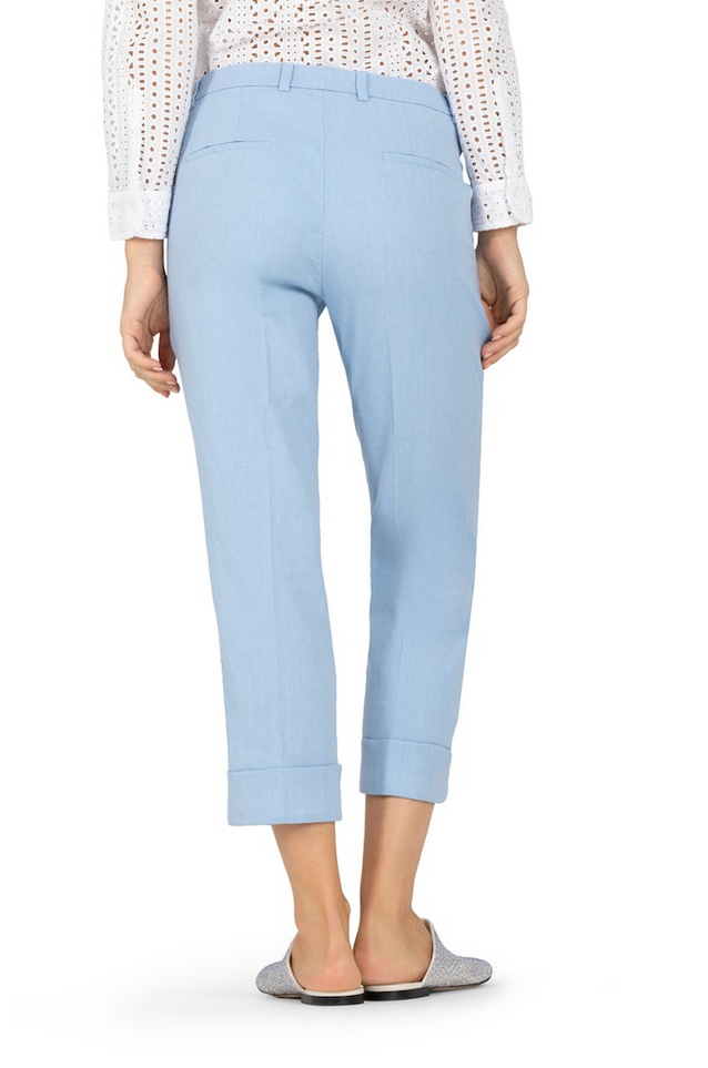 Bukse - Krystal Linen Pants Ocean Ash