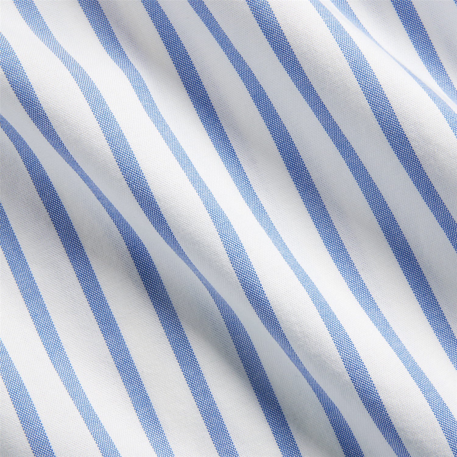 Skjorte - Custom Fit Striped Oxford Shirt Blue White