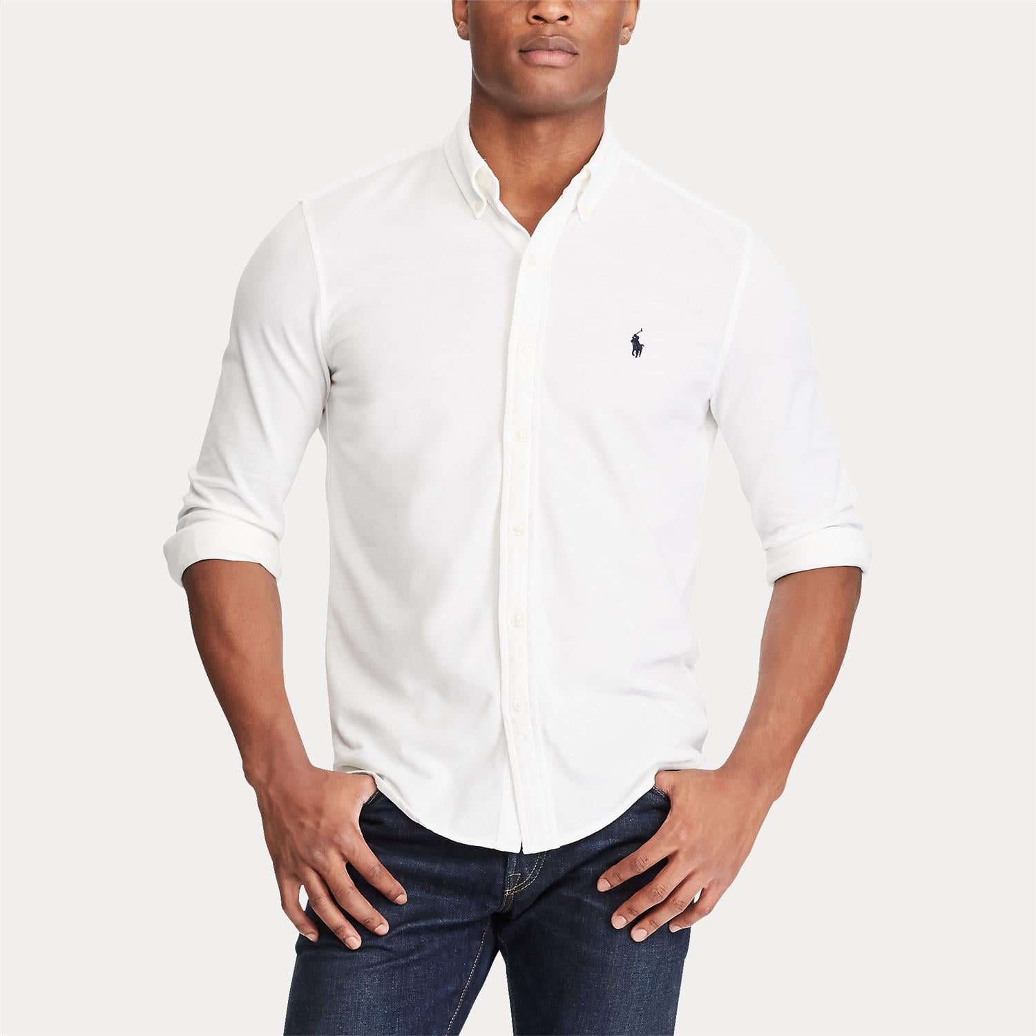 Skjorte - Featherweight Mesh Shirt White
