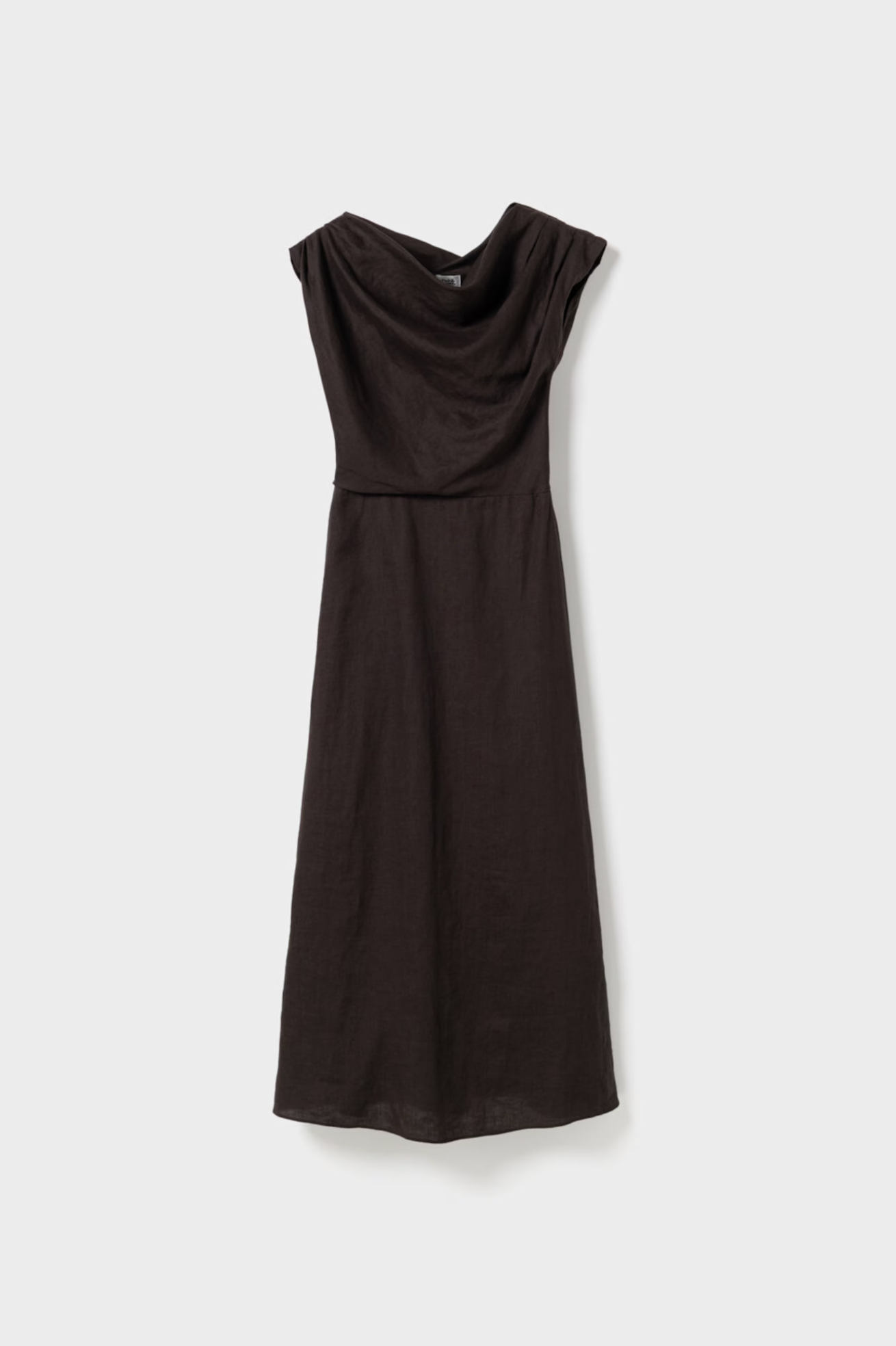 Kjole - Reina Linen Dress Coffee