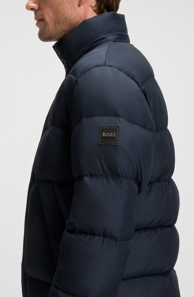 Jakke - Water-Repellent Jacket Logo Badge Dark Blue