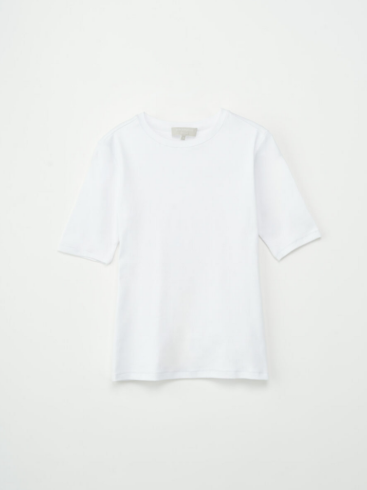 T-Skjorte - Marianne Rib Tee White
