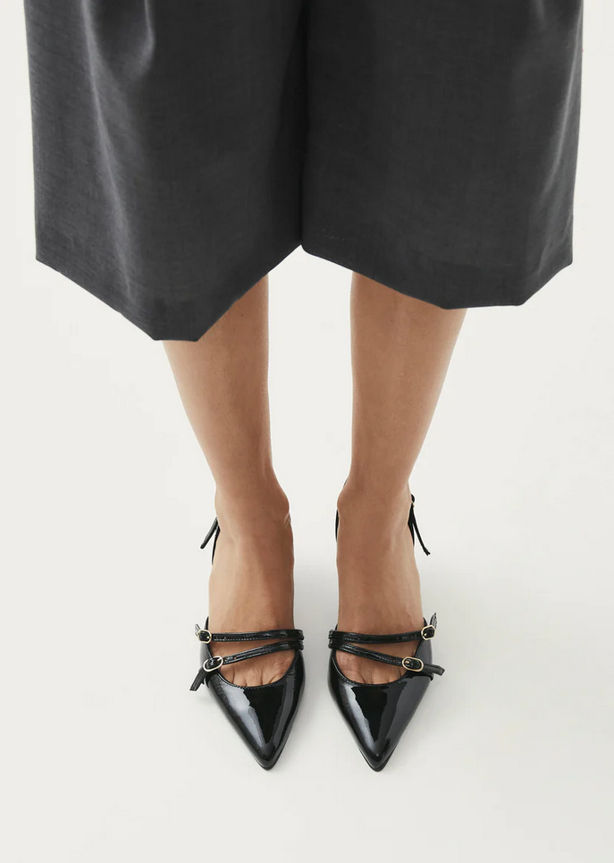 Pumps - Joelle Onix Black Leather Pumps