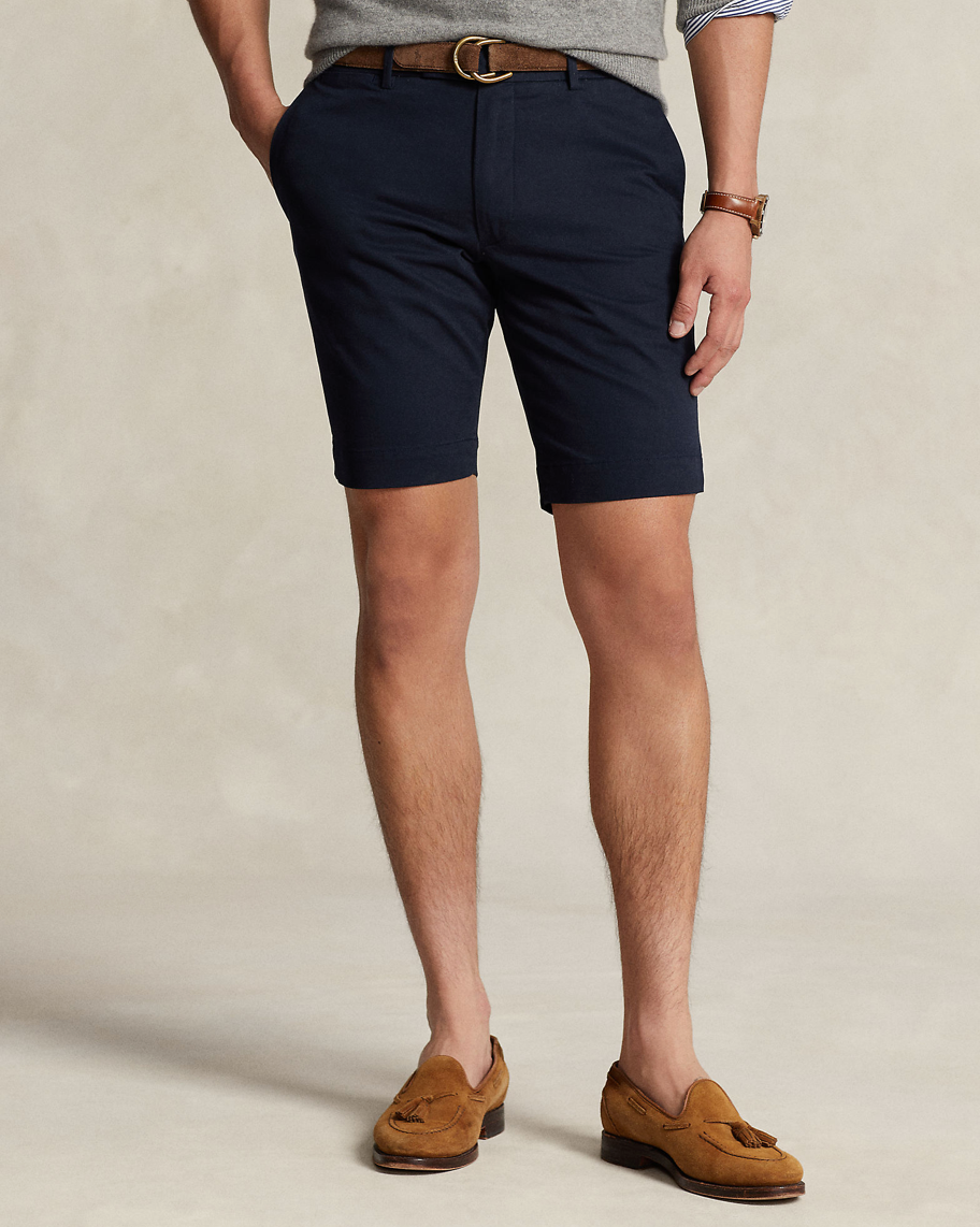 Shorts - Stretch Slim Fit Chino Short Aviator Navy