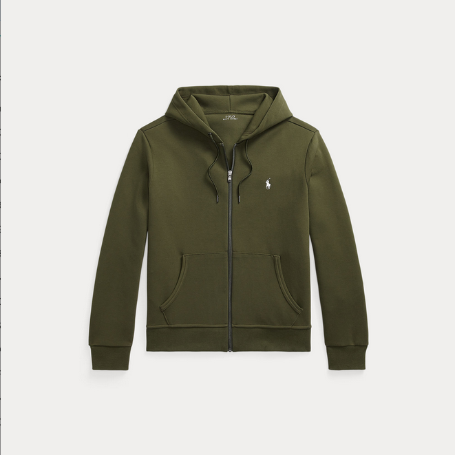 Hettejakke - Double-Knit Full-Zip Hoodie Company Olive