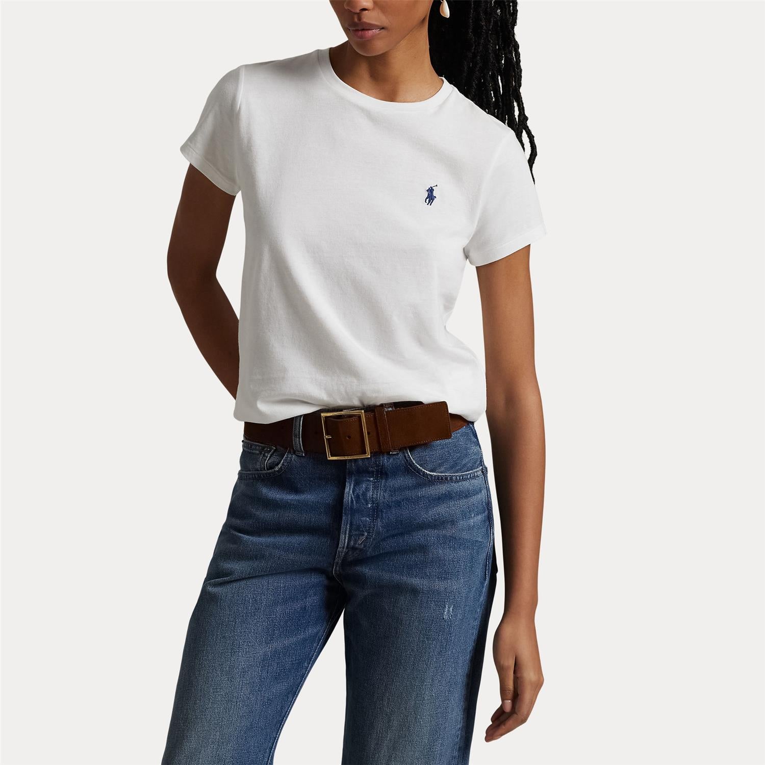 T-skjorte - Cotton Jersey Crewneck Tee White