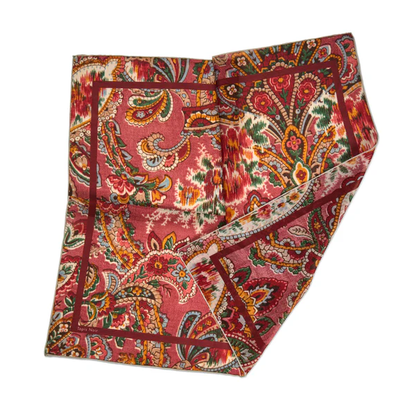 Skjerf - Light Pink Paisley Scarf