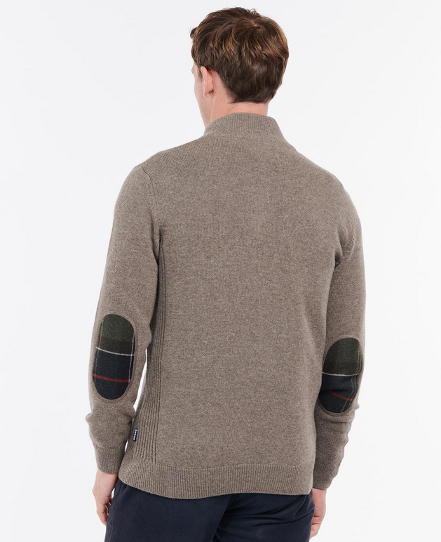 Genser - Holden Half Zip Knitted Jumper Military Marl