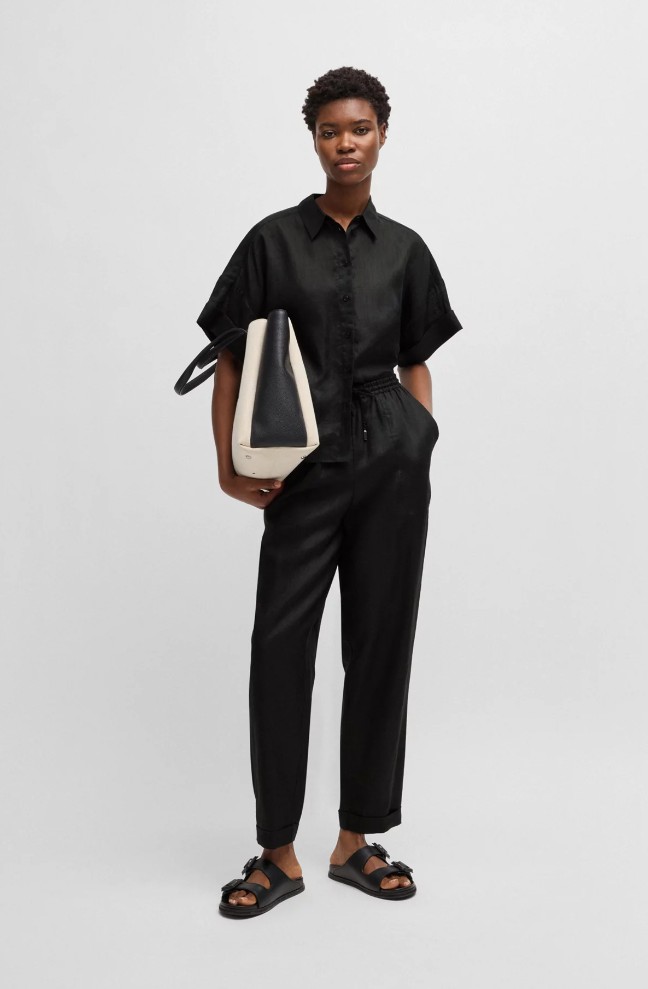 Bukse - Tanjet Reuglar-Fit Trousers Black