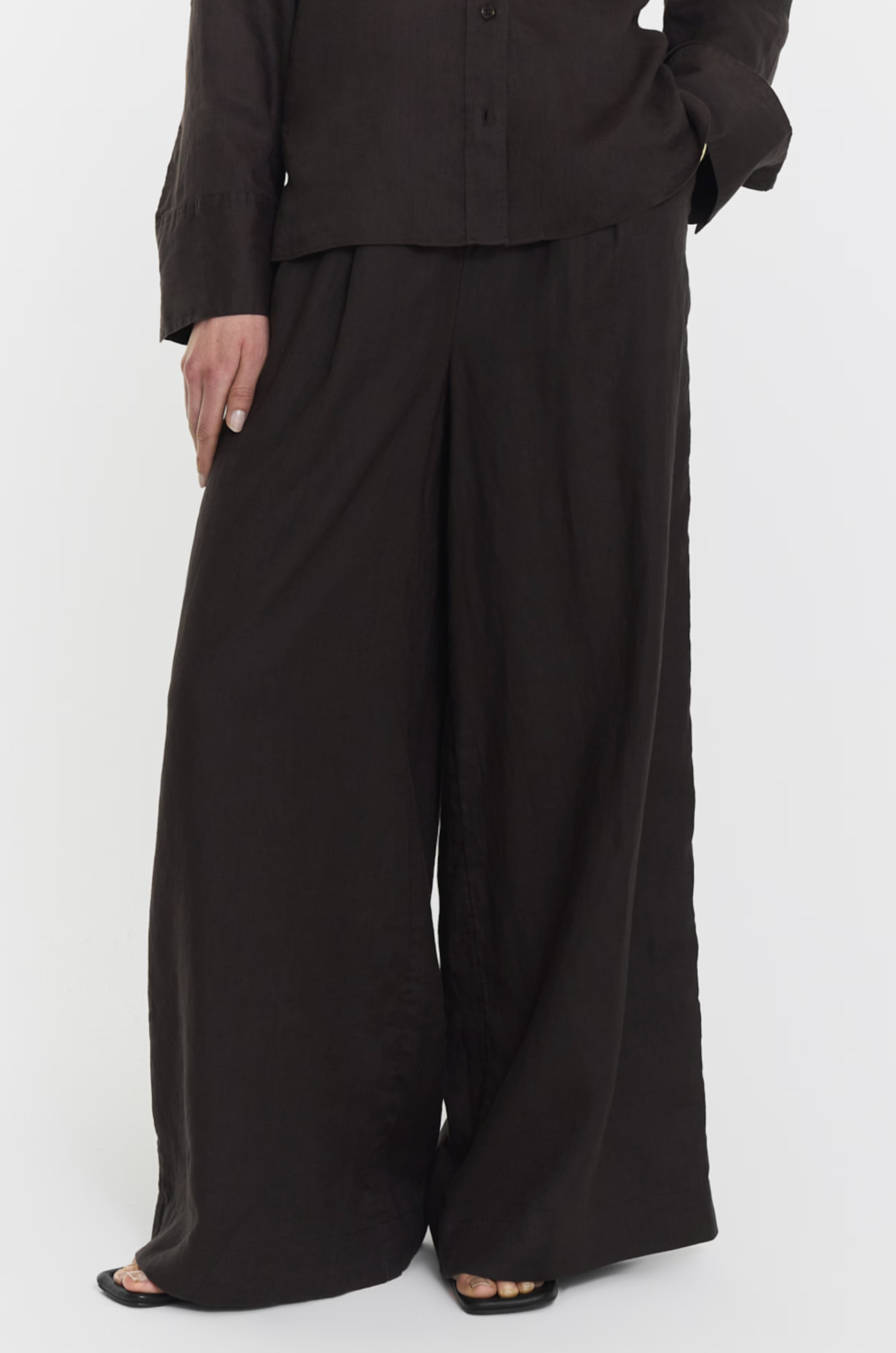 Linbukse - Aprilia Linen Trousers Coffee
