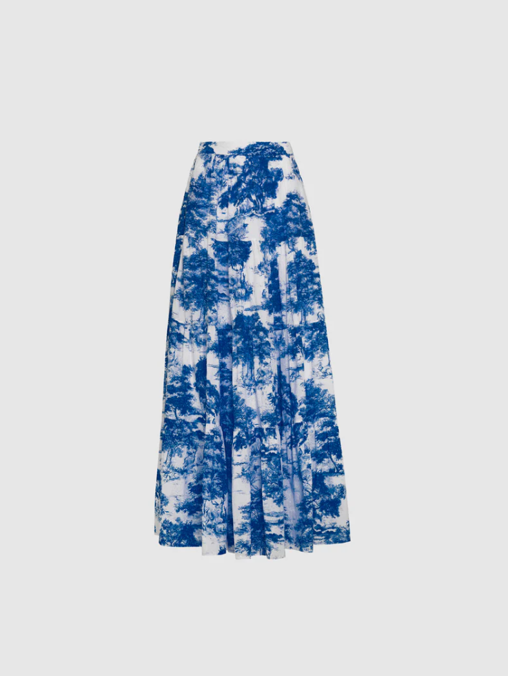 Skjørt - Wren 105 Skirt Blue Toile de Jouy