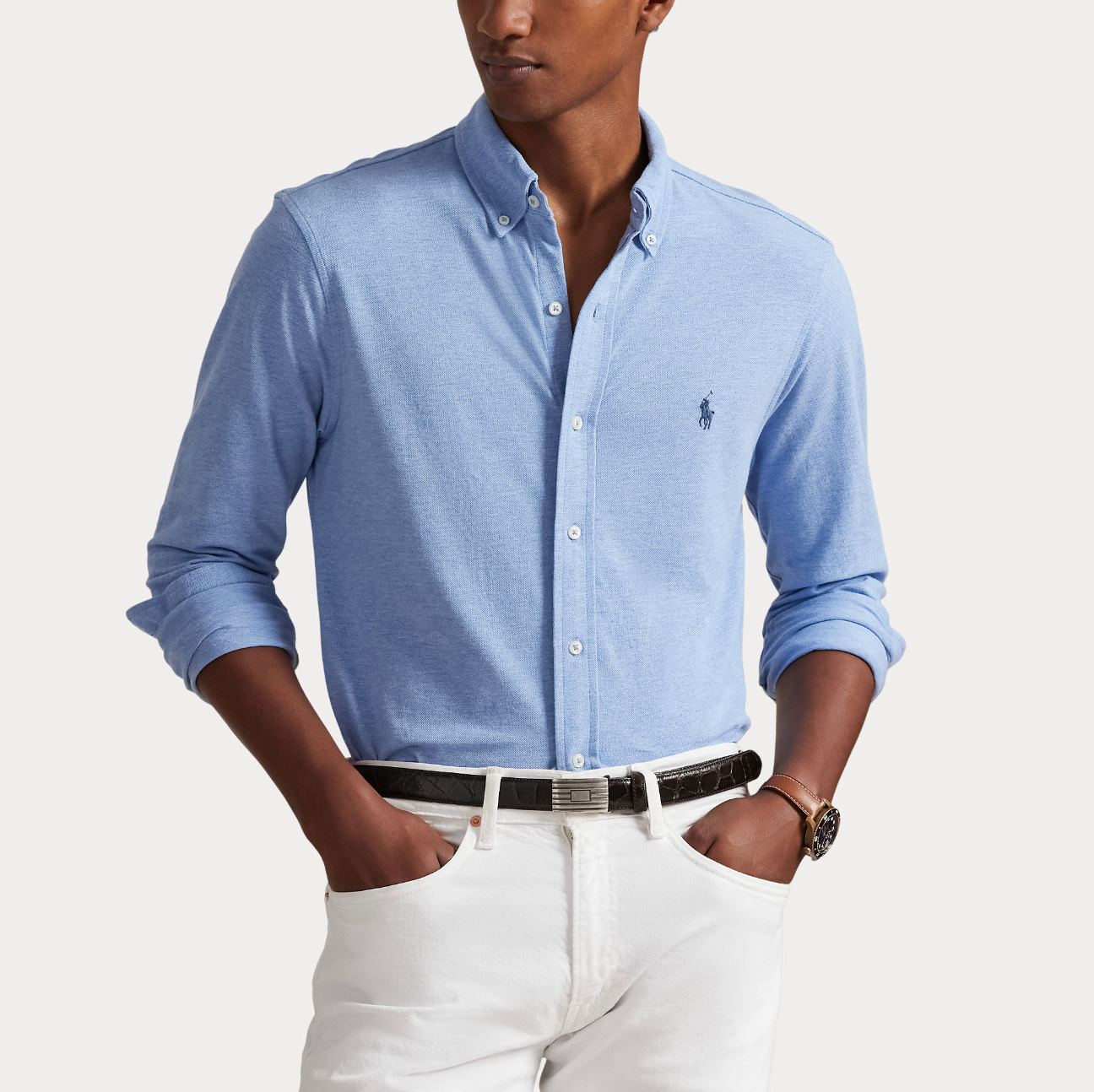 Skjorte - Featherweight Mesh Isle Heather