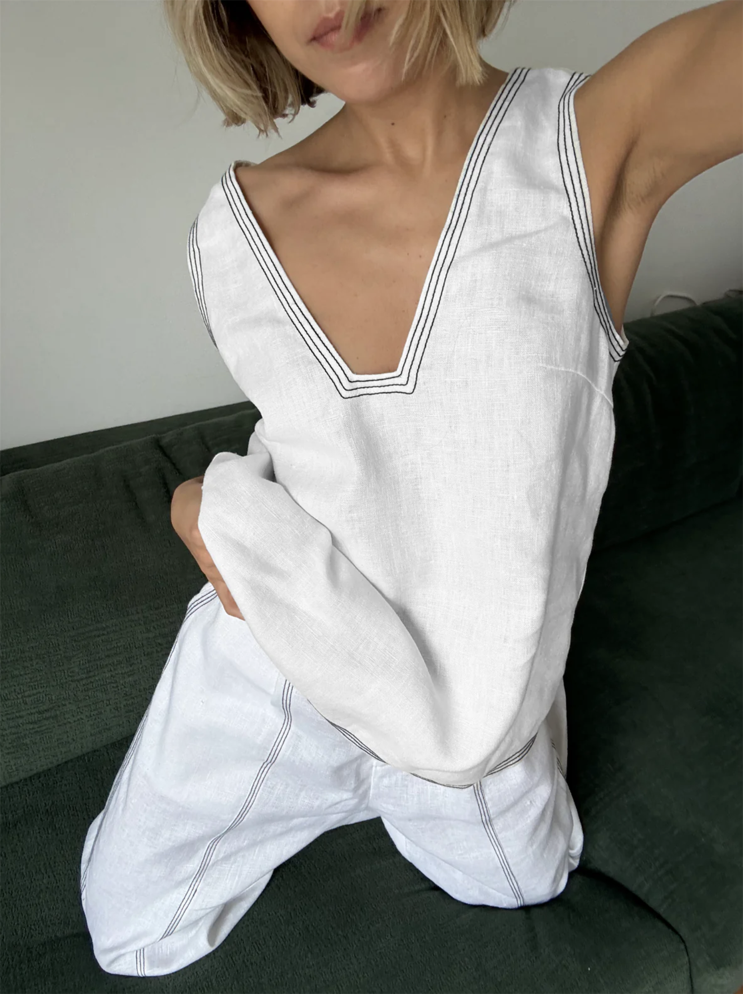 Topp - The Winona Top Ivory