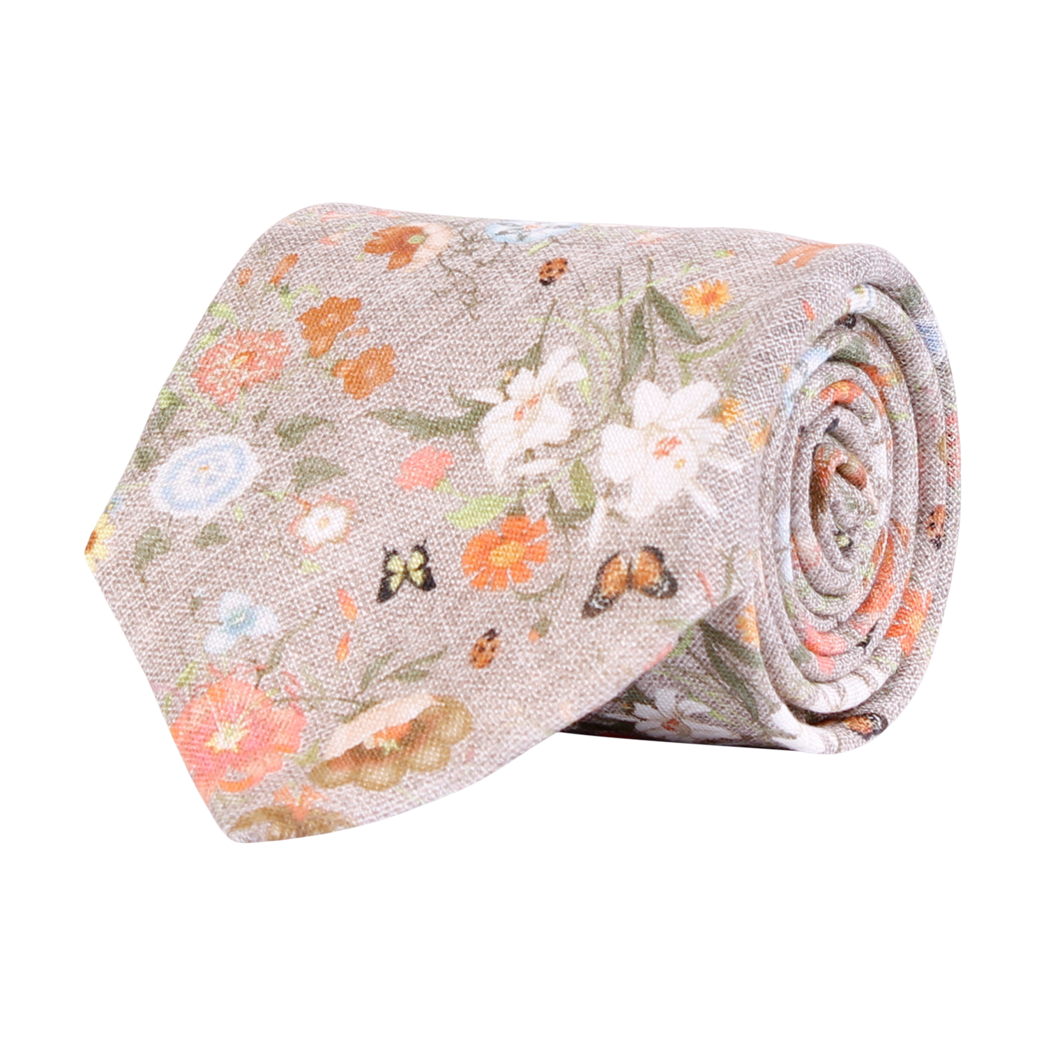 Slips - Classic Tie Flower Mélange 805 Beige