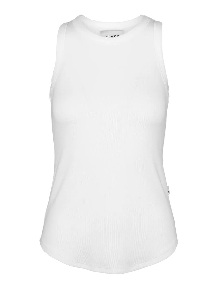 Singlet - Lea Rib Singlet White