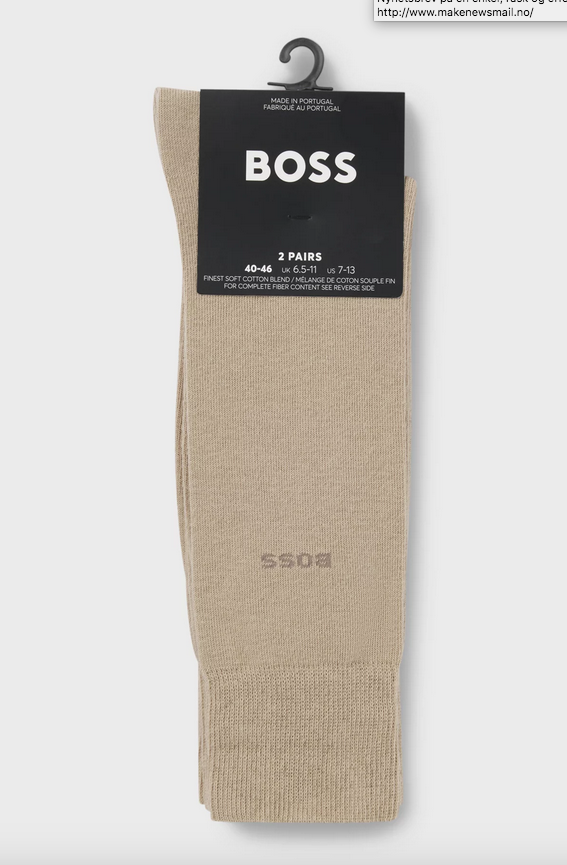 Two-pack socks Medium Beige