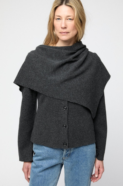 Genser - Milano Knit Wool Blazer Graphite