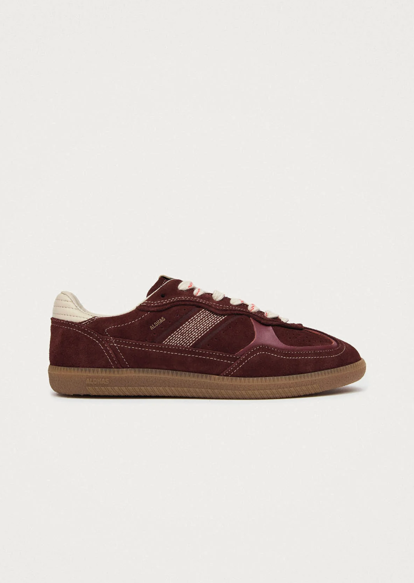 Sneakers - Tb.490 Rife Burgundy Cream Leather Sneakers