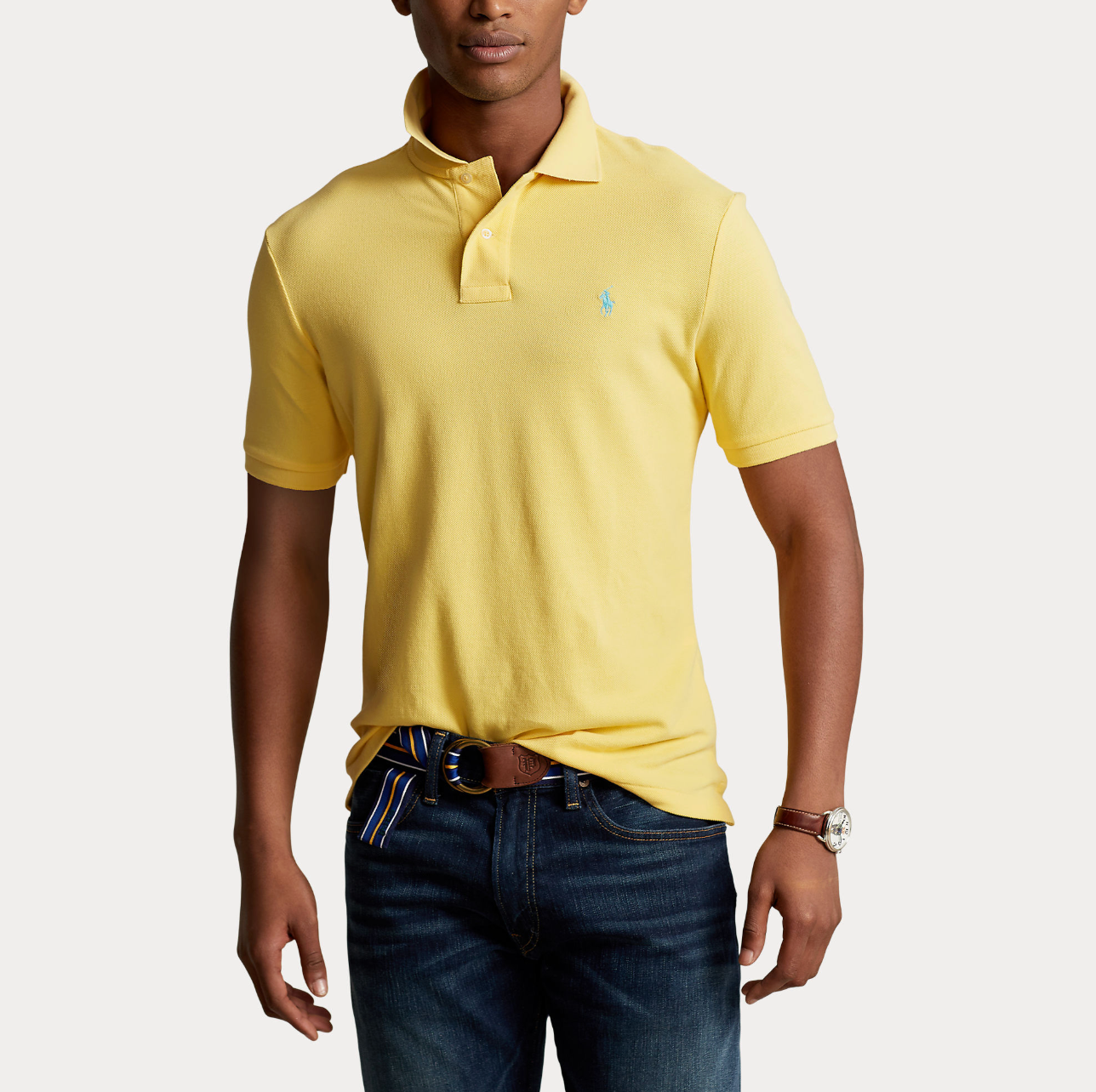 Pique - The Iconic Mesh Polo Shirt Corn Yellow