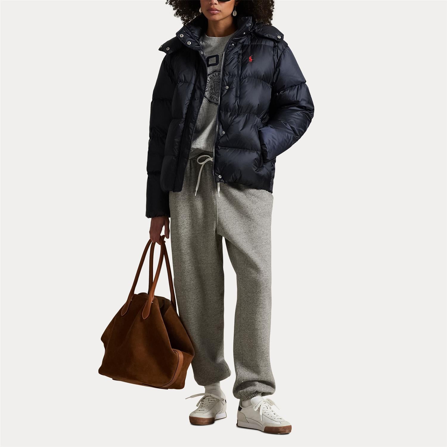 Ytterjakke - Water-Repellent Quilted Down Jacket RL Navy