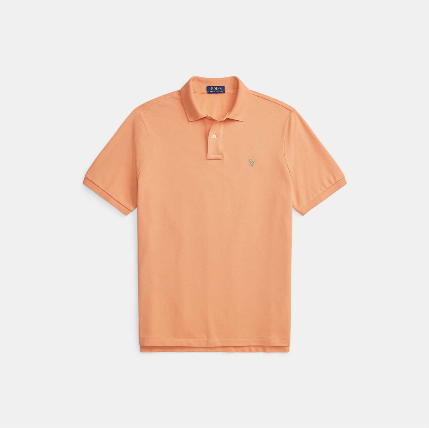 Pique -Slim Fit Mesh Polo Shirt Pompano Orange