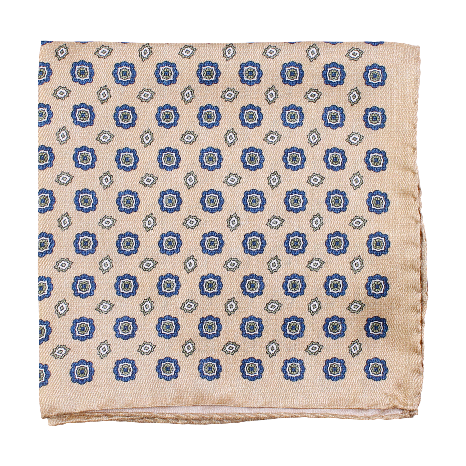 Tørkle - Pocket Square Medallion Twill 805 Beige